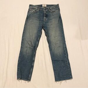 Zara TRF Womens Size 6 Classic Denim Straight Jeans